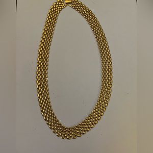 Bought from Italy antique jewelry store. Gold necklace with a matching braclet